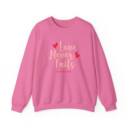 Love Never Fails Unisex Sweatshirt