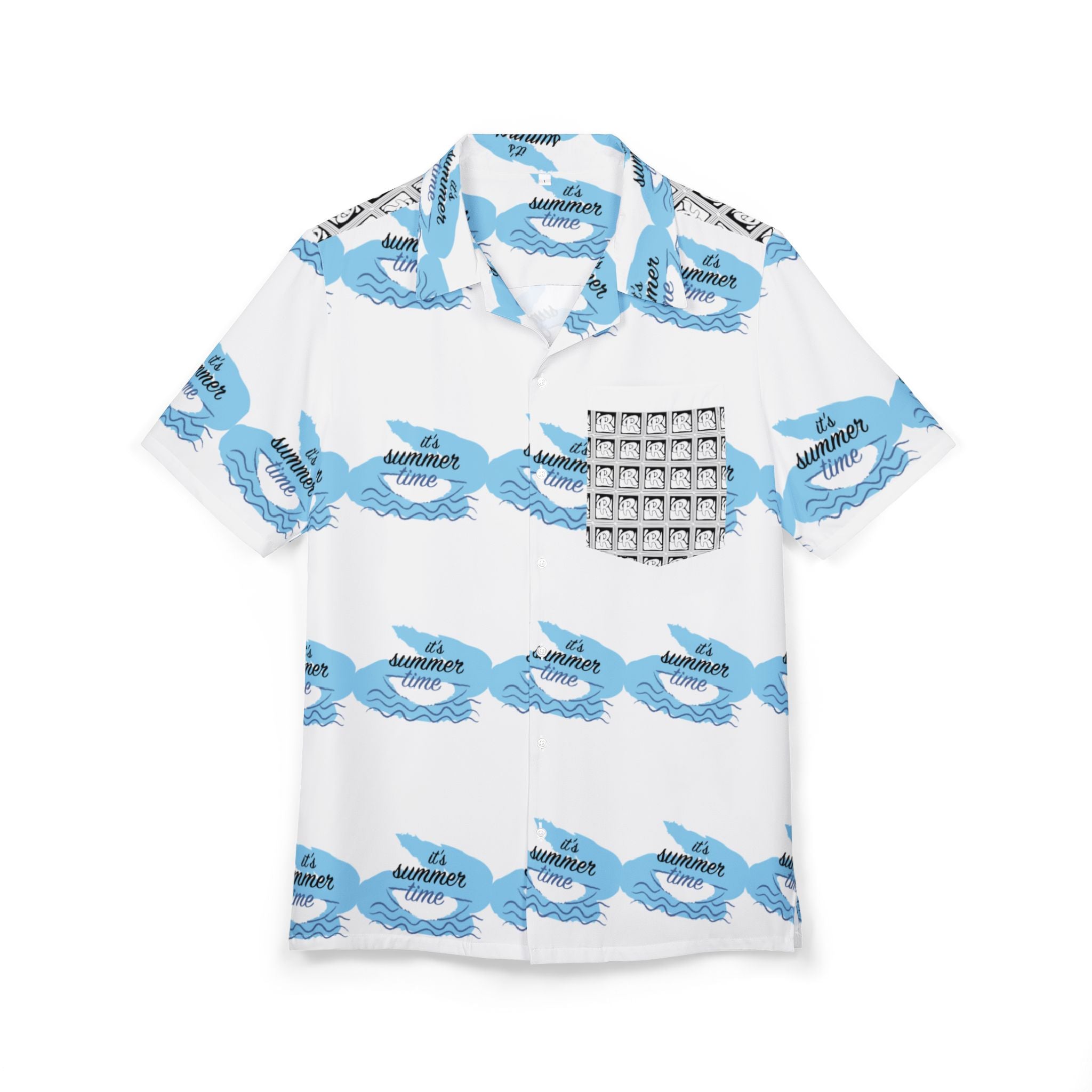 Button-Down Shirt R-Sommer Time Hawaiian Print