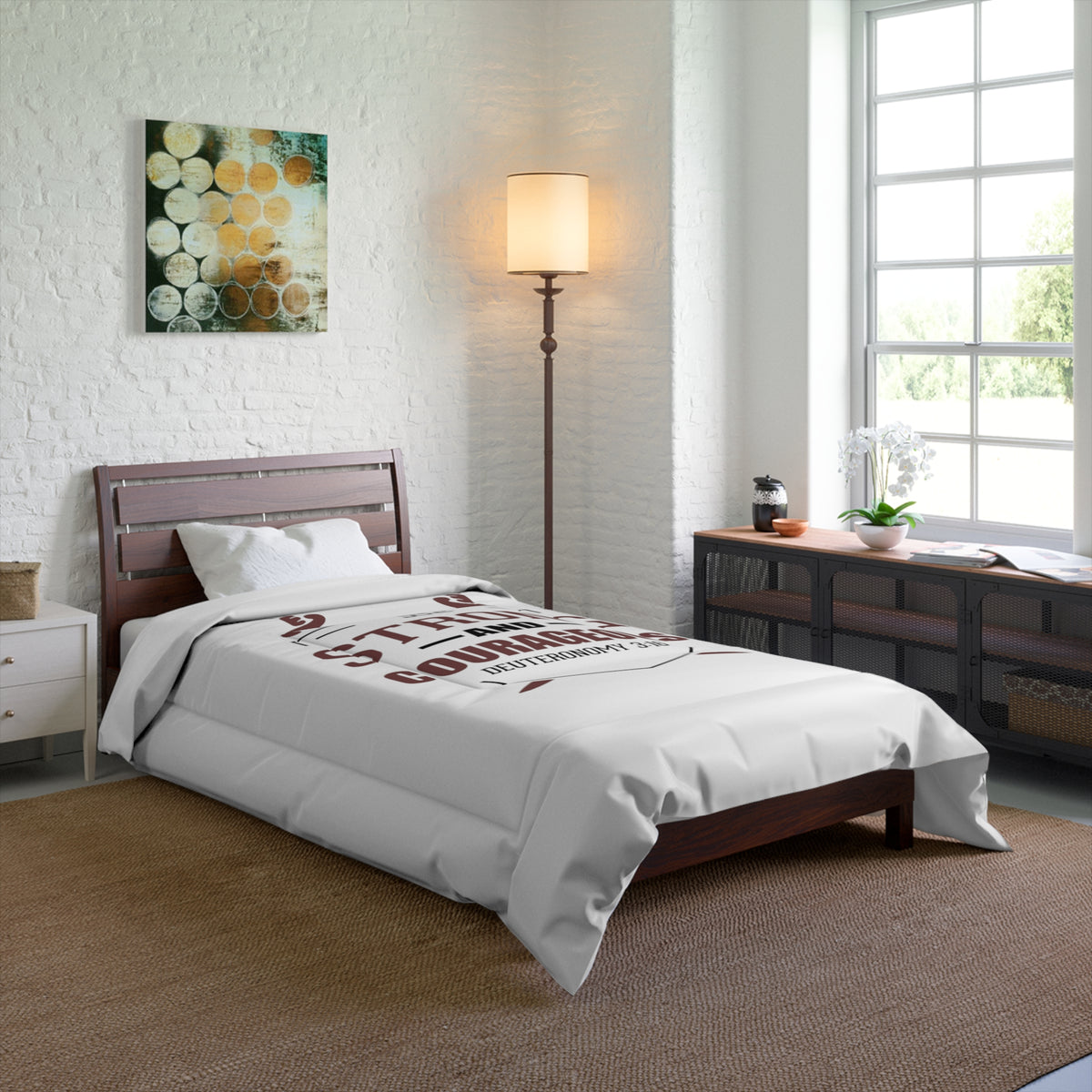 Be Strong And Courageous Comforter