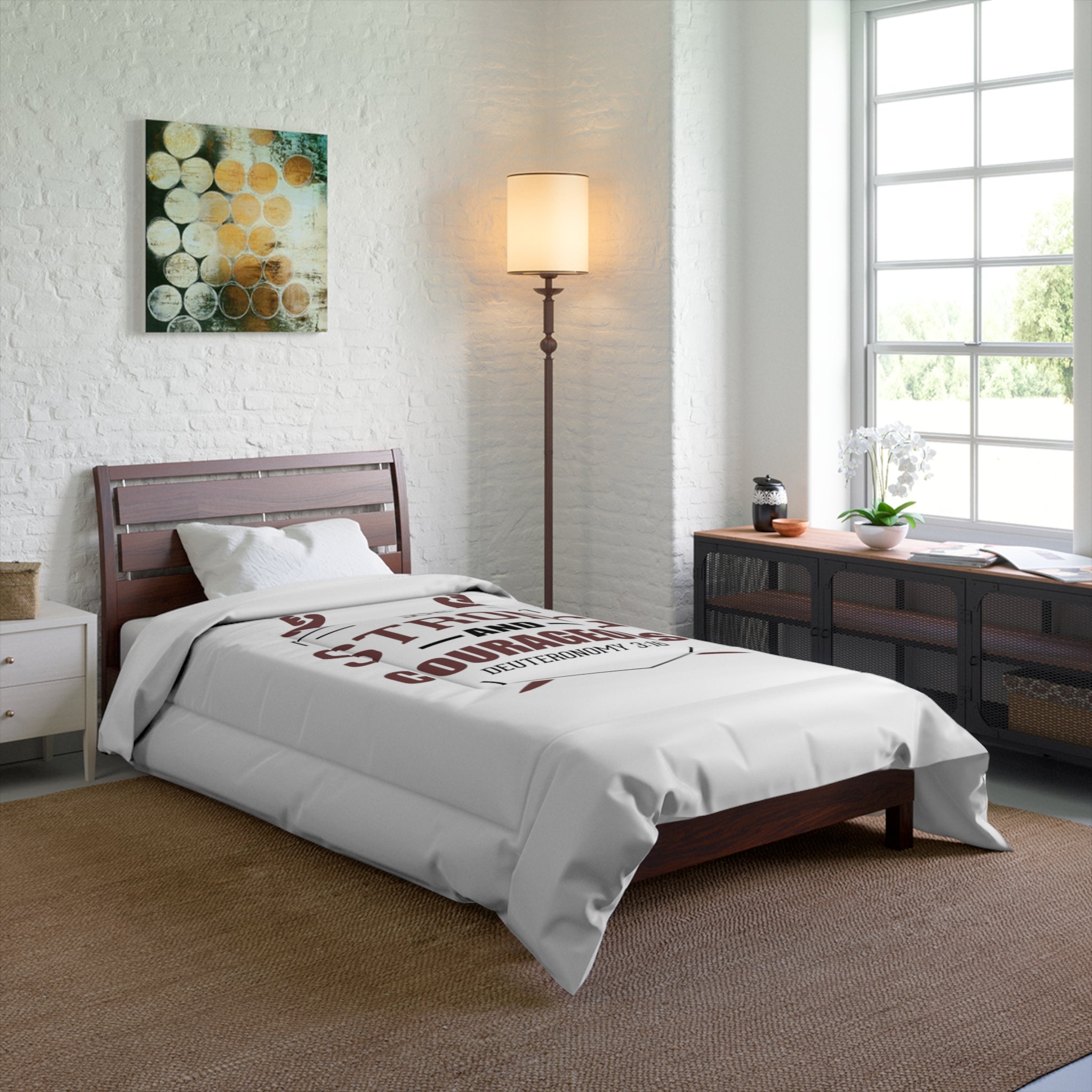 Be Strong And Courageous Comforter