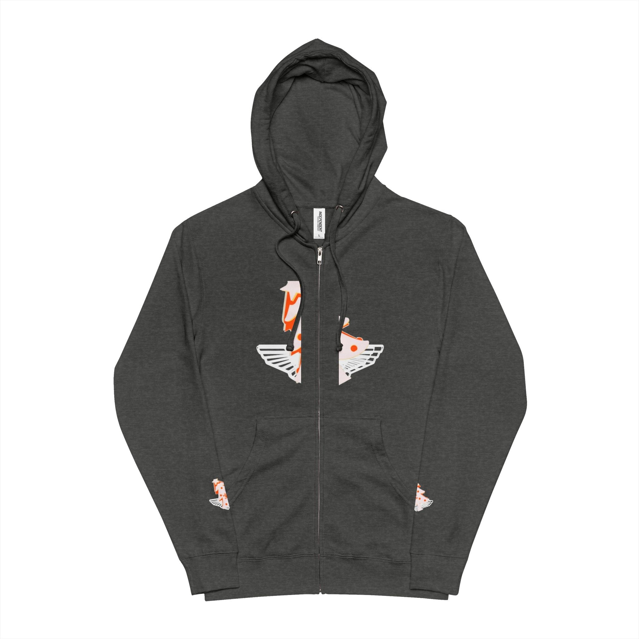 Unisex Fleece Zip Up Hoodie - 'hello Santa' Printify