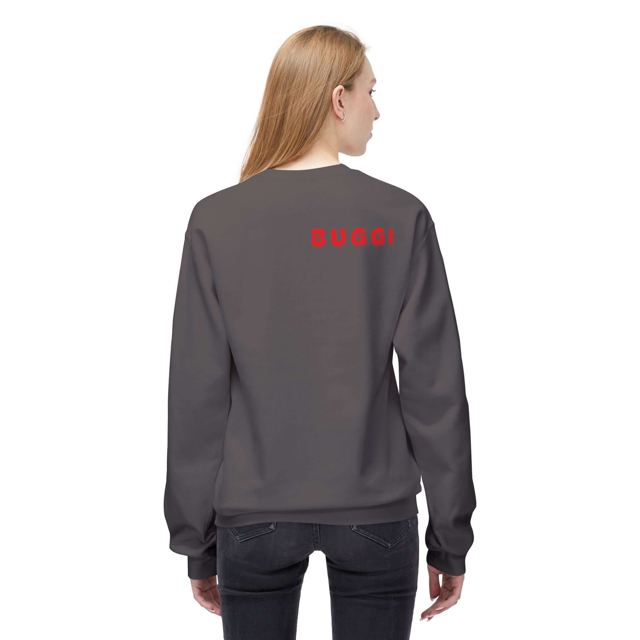 Unisex Midweight Softstyle Fleece Crewneck Sweatshirt-Buggi Design