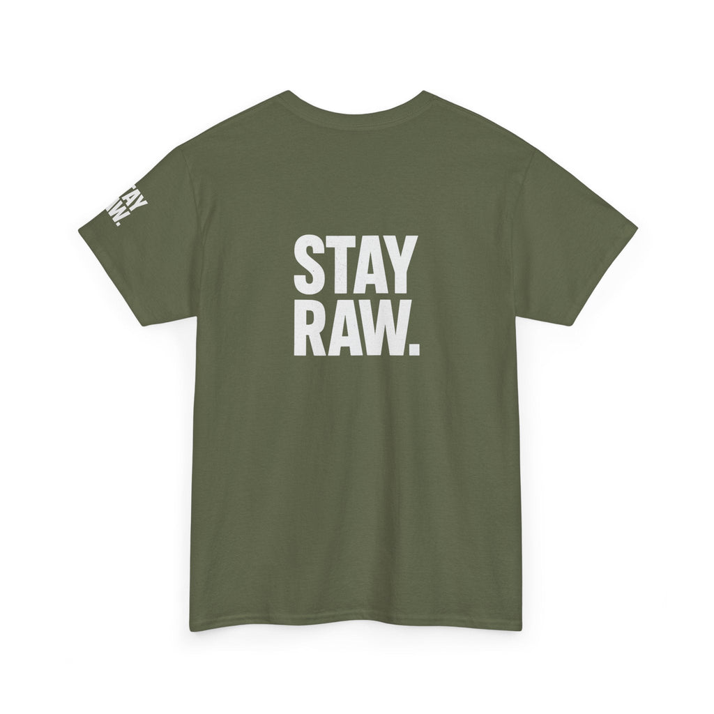 Raw Energy Unisex Tee - Stay Raw, Casual Wear, Street Style, Everyday Outfit, Graphic Tee, Gift for Him/Her Printify