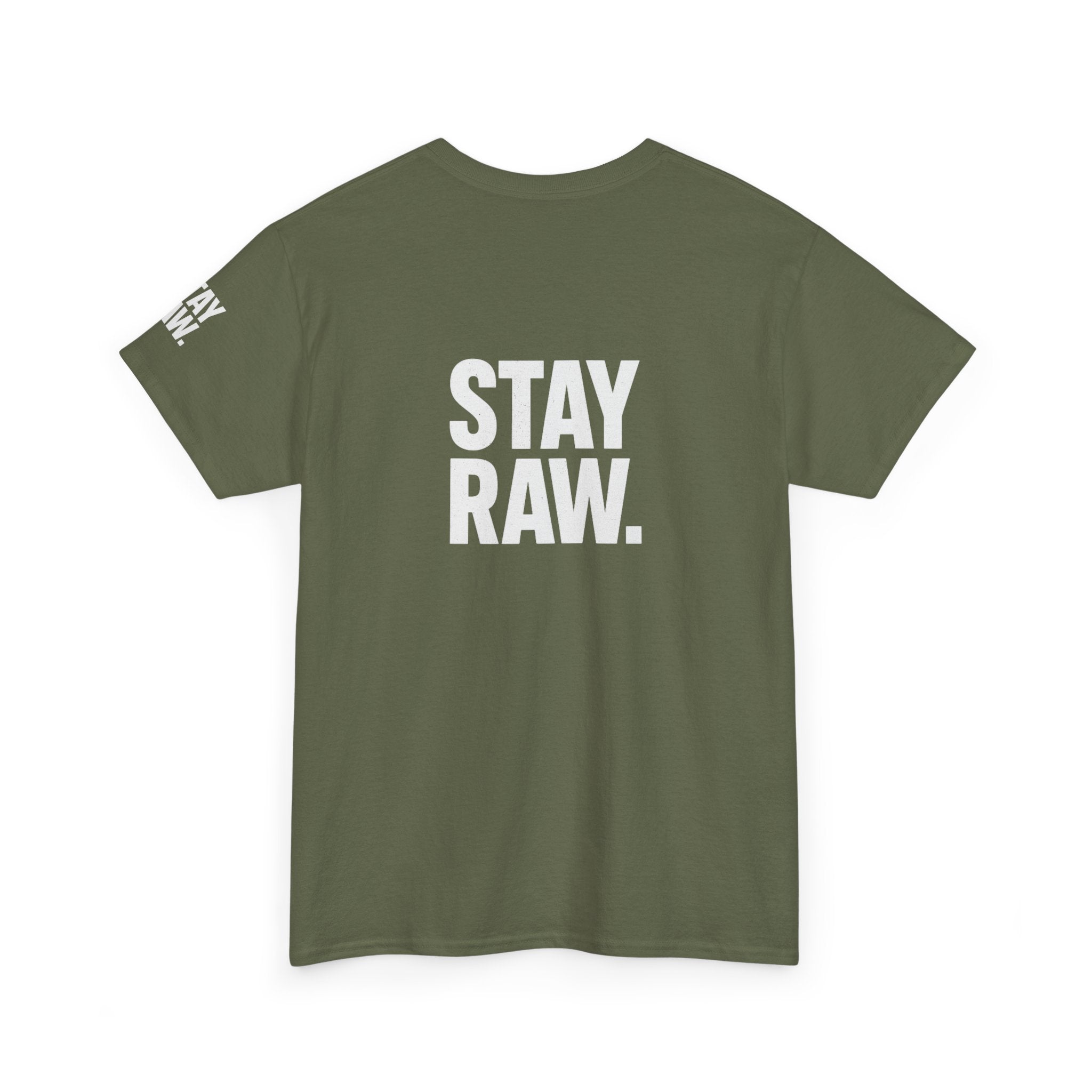 Raw Energy Unisex Tee - Stay Raw, Casual Wear, Street Style, Everyday Outfit, Graphic Tee, Gift for Him/Her Printify