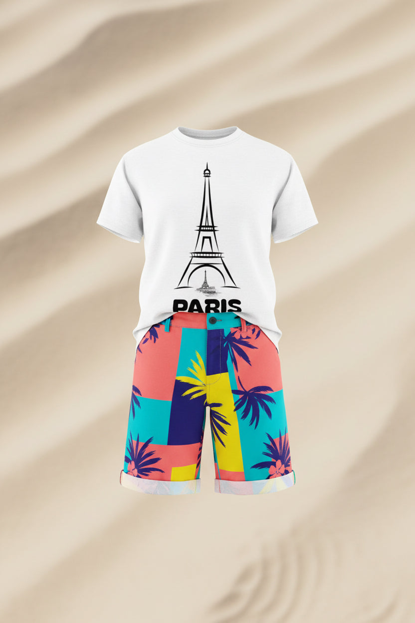 Paris-Unisex Cut & Sew Tee Printify