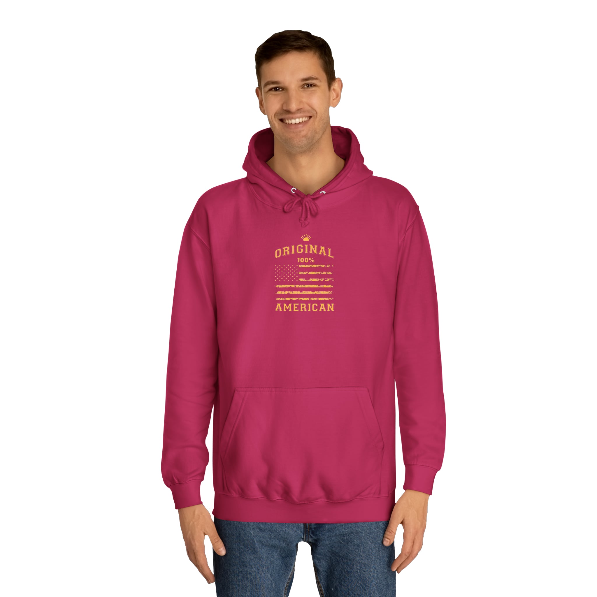 Sweat à capuche unisexe original 100% américain 