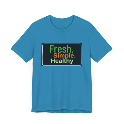Unisex Fresh Simple Short Sleeve Tee