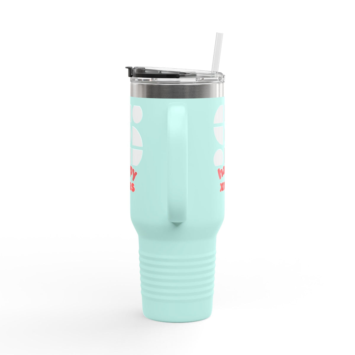 Travel Mug - 'Happy Xmas' Design Printify