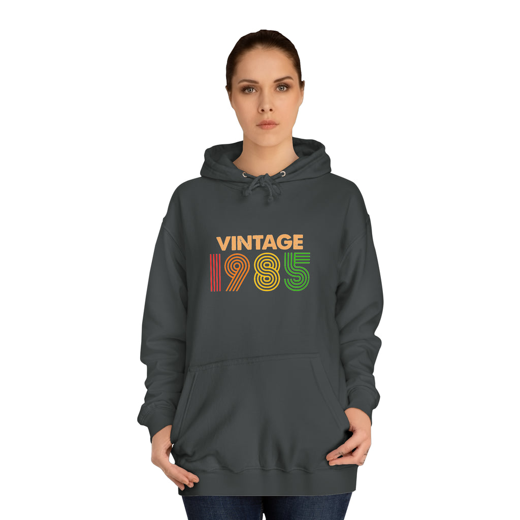 Sweat à capuche unisexe vintage 1985 