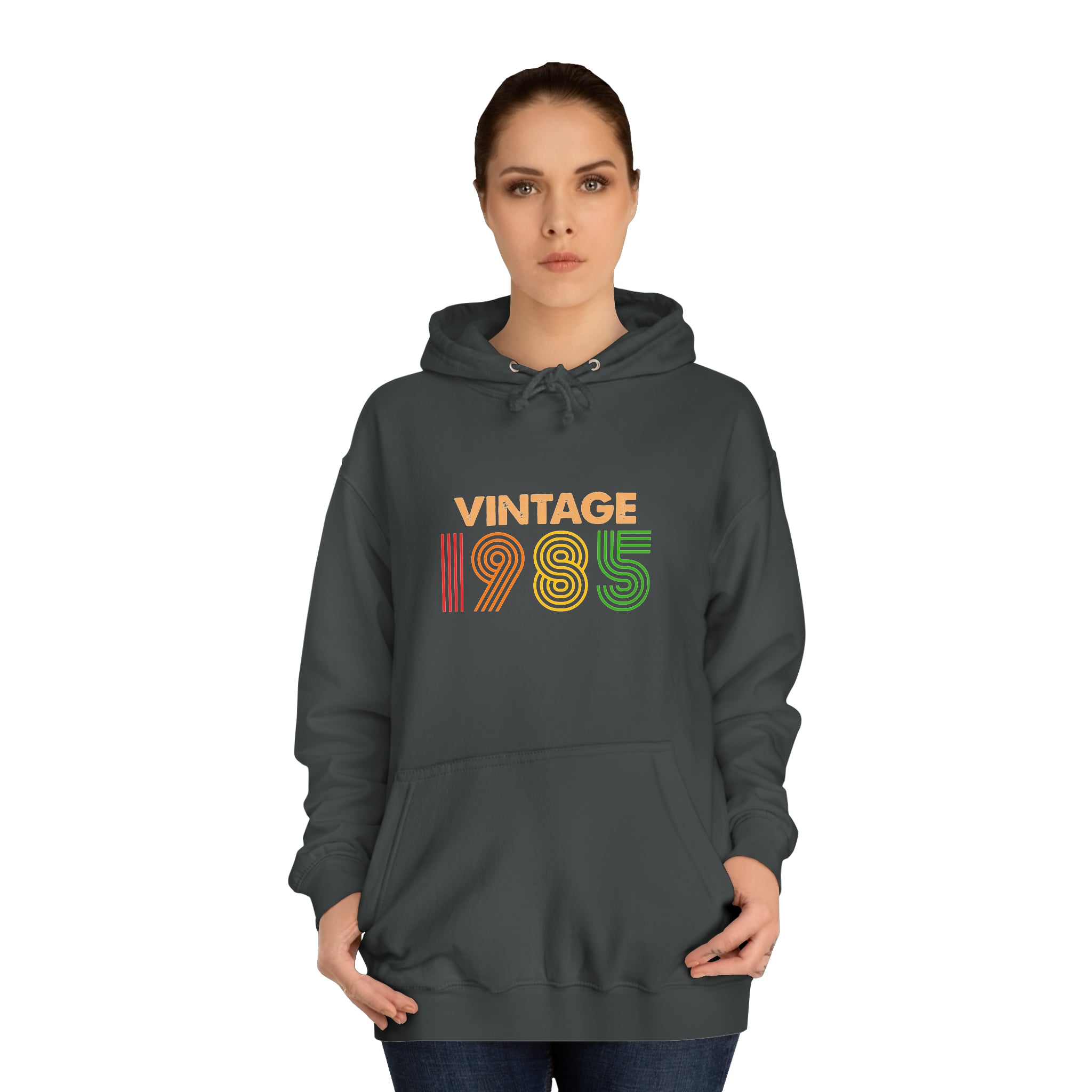 Sweat à capuche unisexe vintage 1985 
