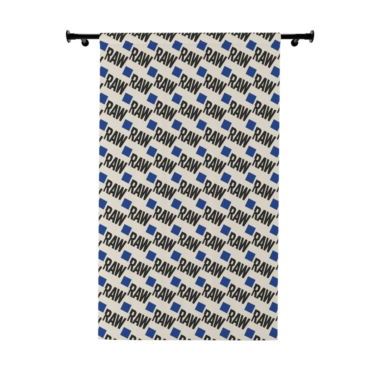 RAW Pattern Window Curtains | Modern Decor, Stylish Drapes, Home Interior, Living Room Accessory, Trendy Curtain Panel Printify