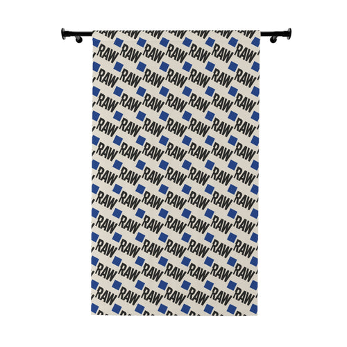RAW Pattern Window Curtains | Modern Decor, Stylish Drapes, Home Interior, Living Room Accessory, Trendy Curtain Panel Printify