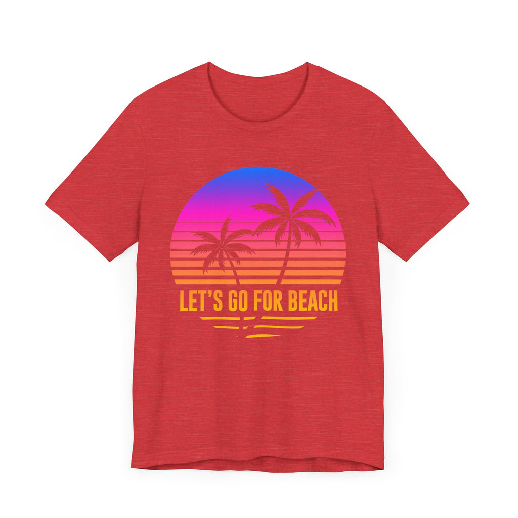 Allons-y pour la plage Tee-shirt unisexe 