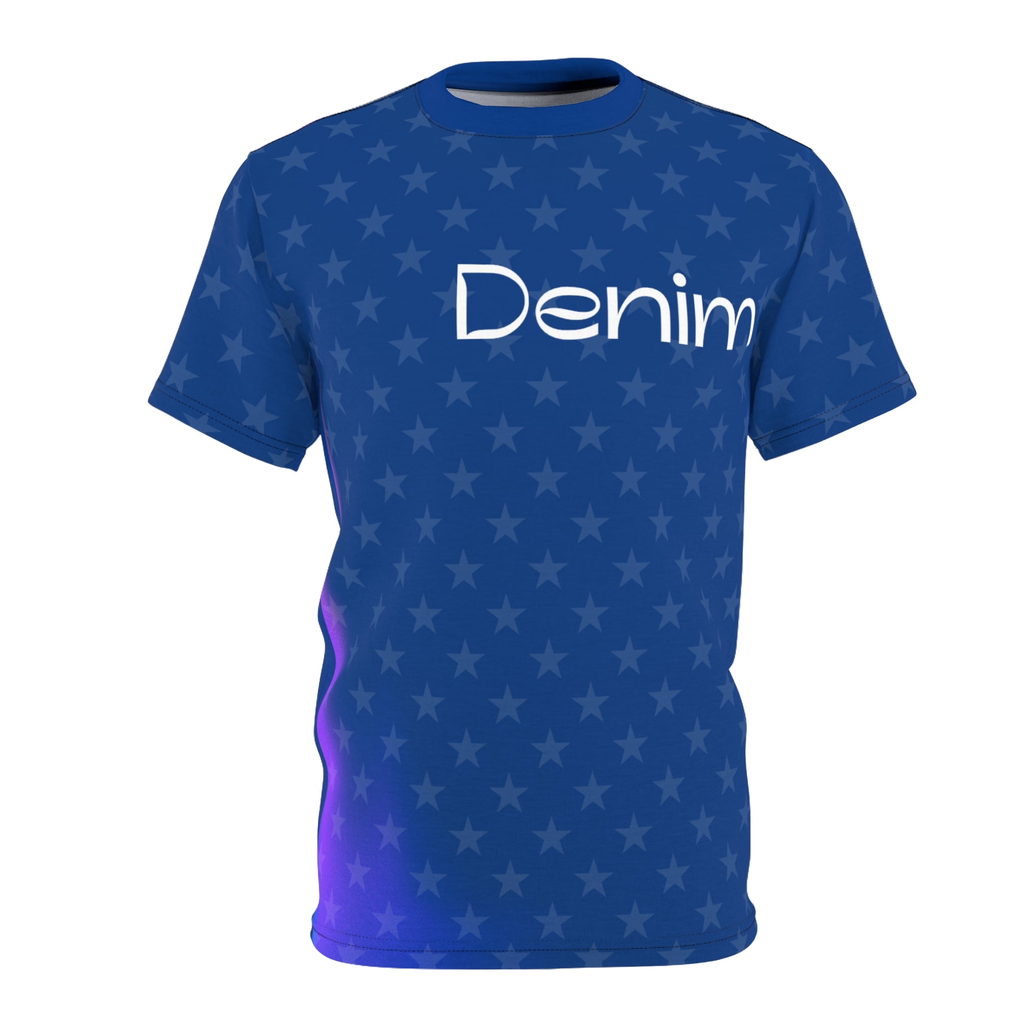 Unisex Cut & Sew Denim Tee (AOP)