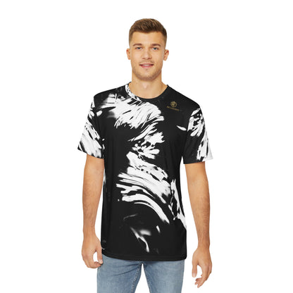 Men's Tee Black White Splash Printify