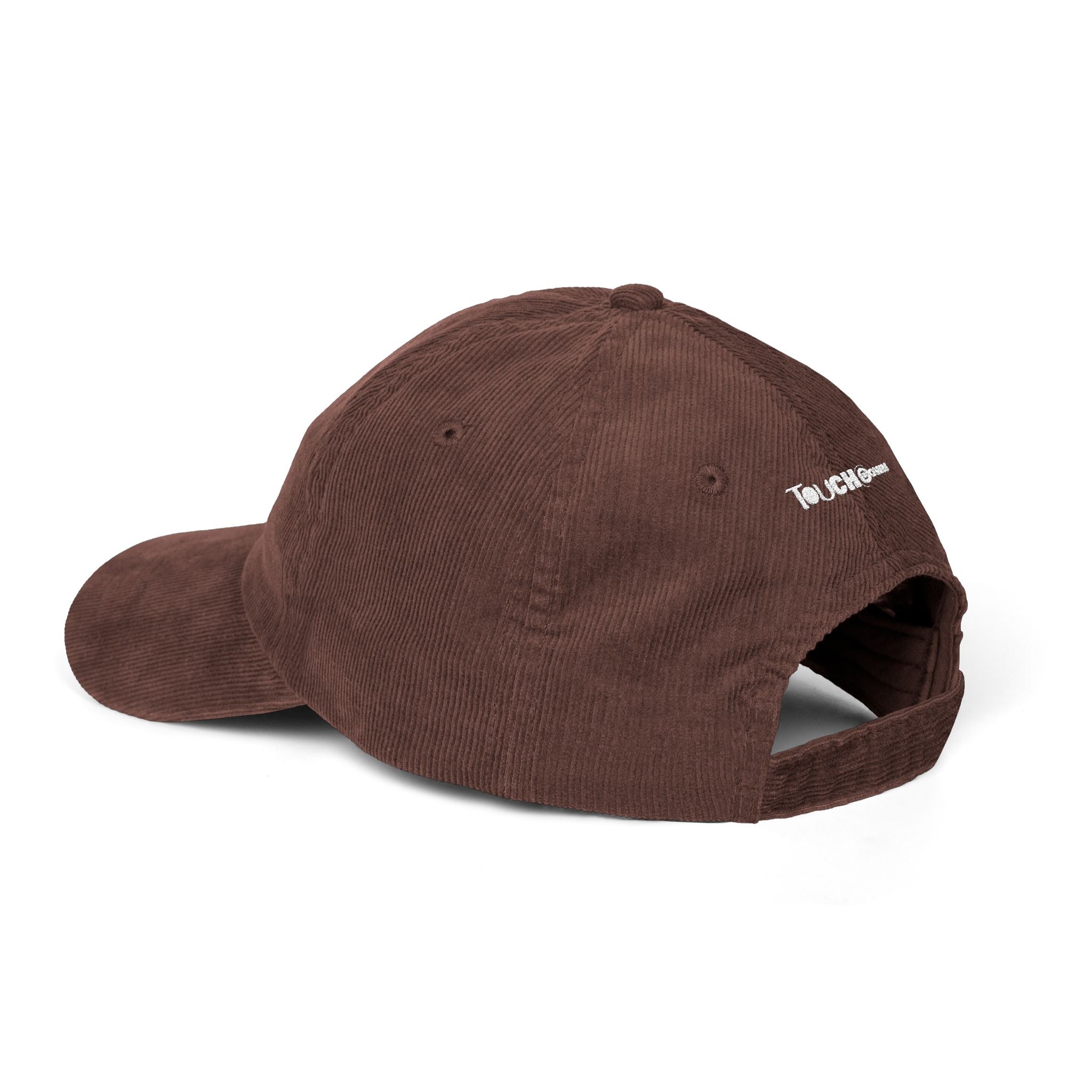 Touchdown Corduroy Cap, Embroidered Sports Hat, Casual Look, Gift for Sports Lovers, Year-round Accessory, Unisex Style