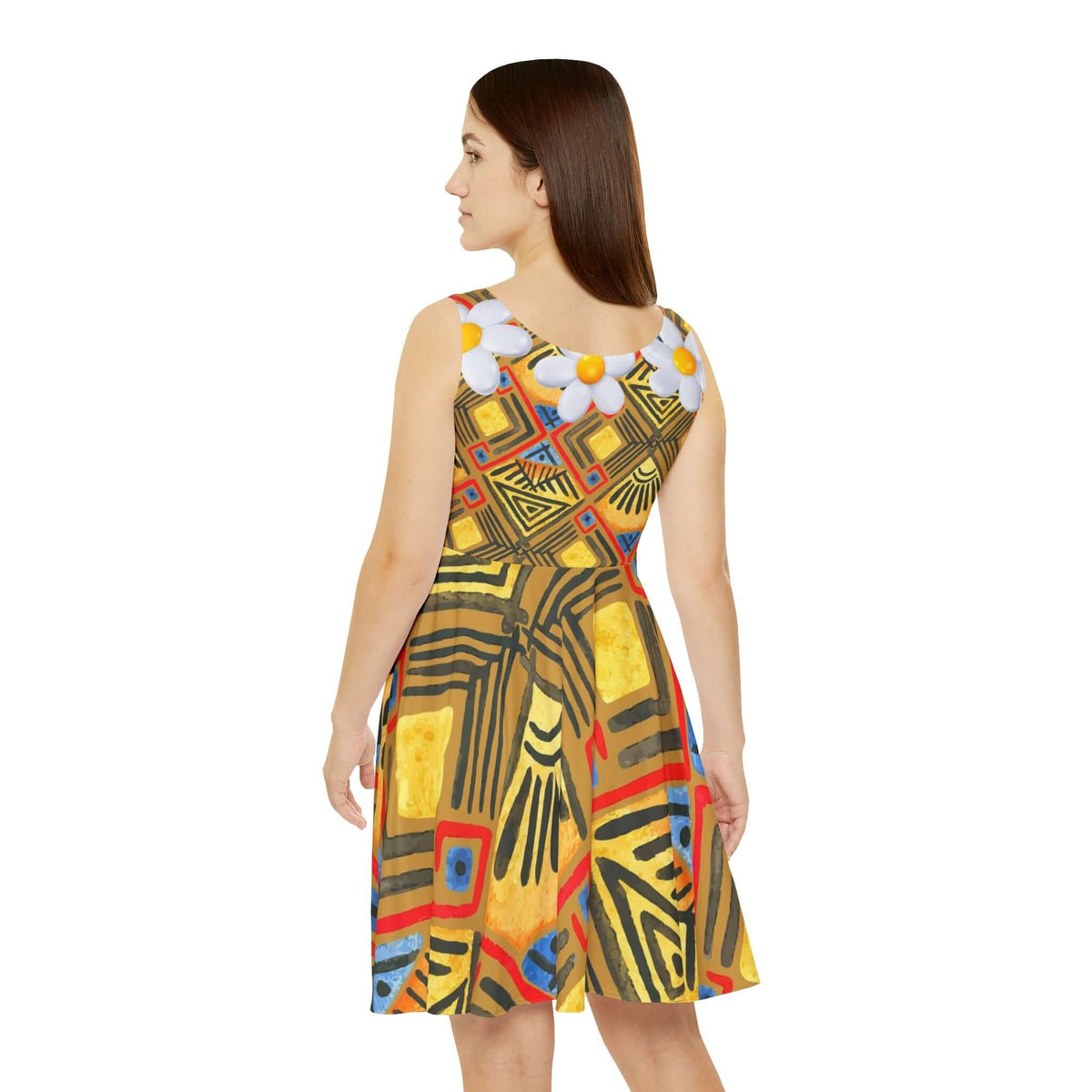 Women's African Evening Skater Dress (AOP)