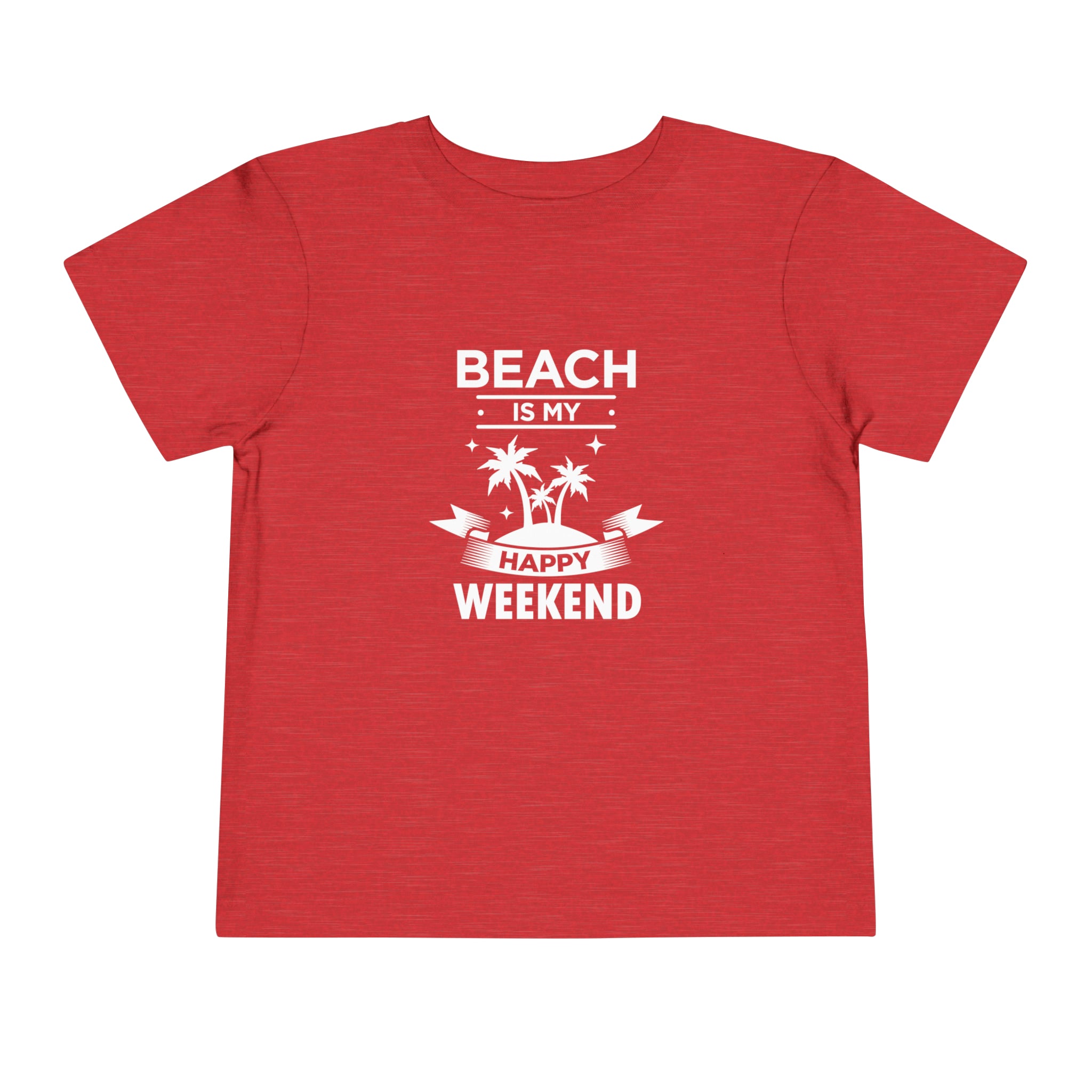 Beach Is My Happy Weekend Toddler Tee