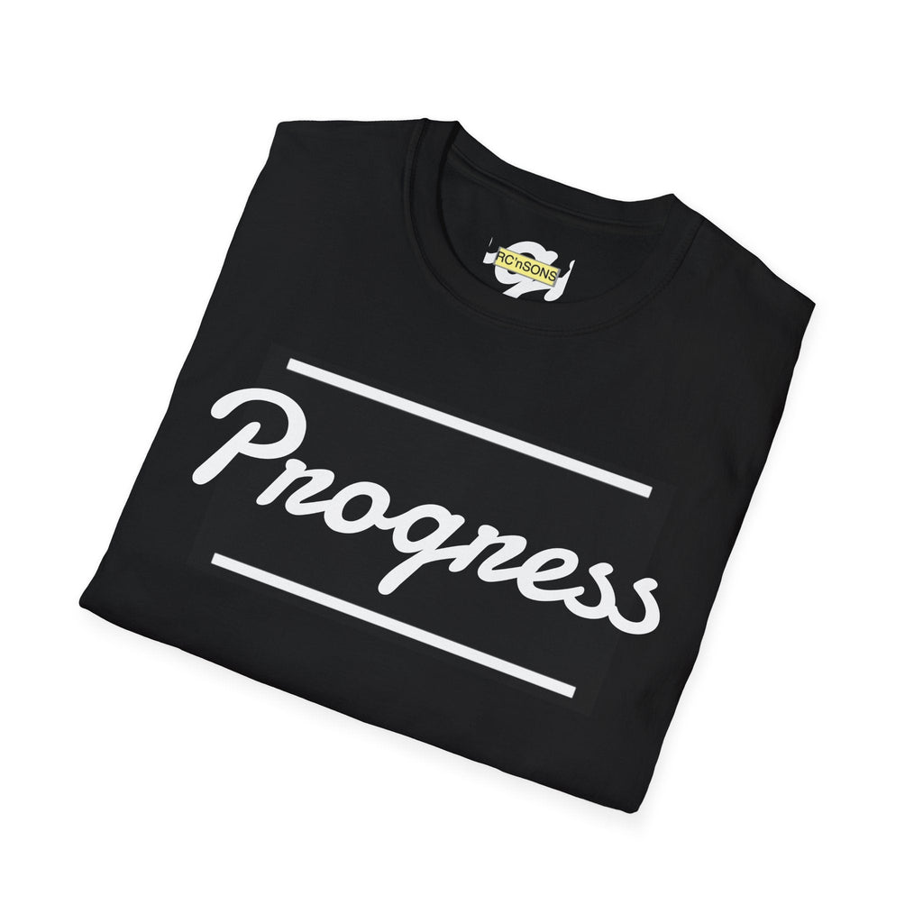 Motivational Unisex Softstyle T-Shirt | Progress Tee, Gift for Teens, Casual Wear, Workout Shirt, Inspirational Apparel Printify