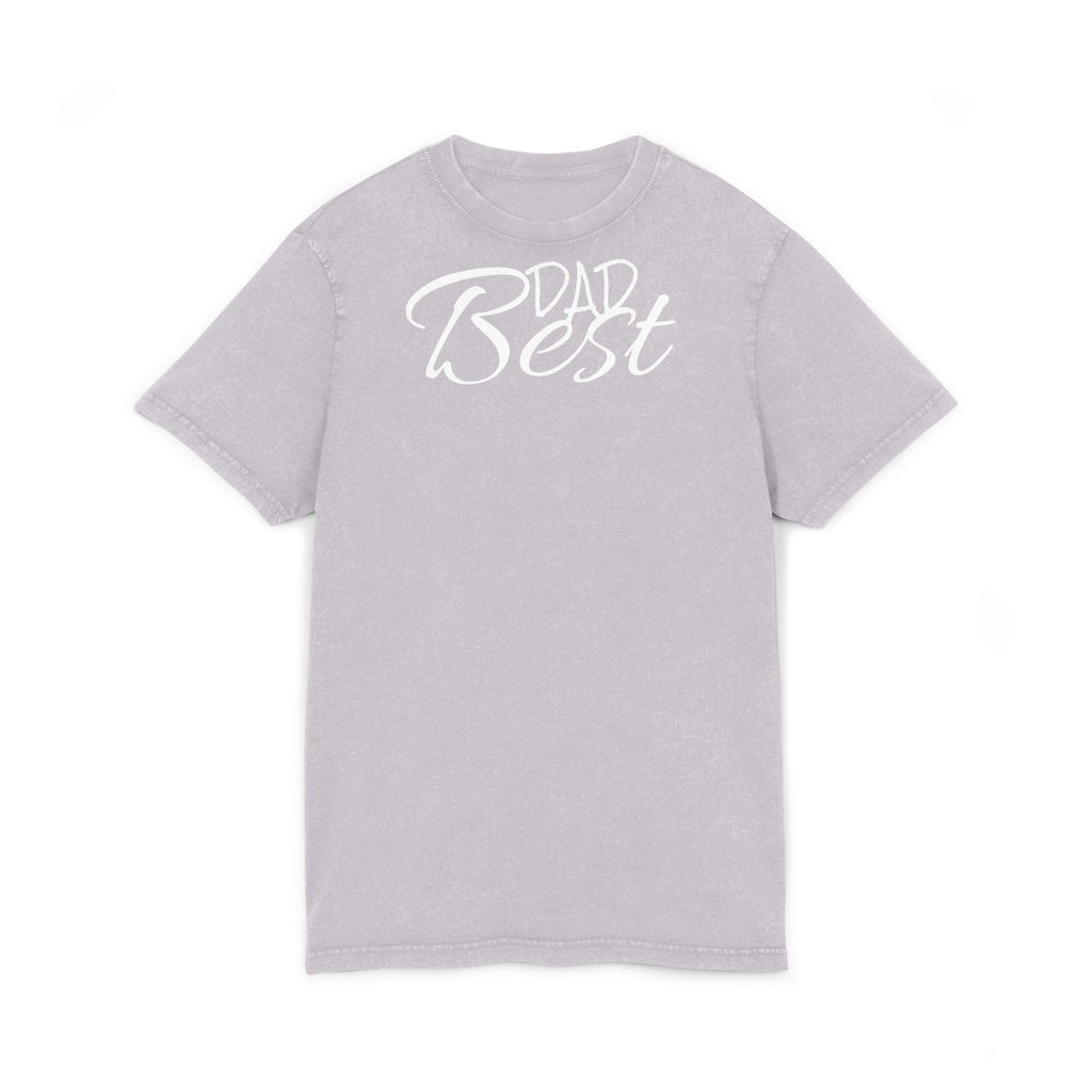 Acid Washed Dad Best Tee - Vintage Style T-Shirt for Father's Day & Casual Wear
