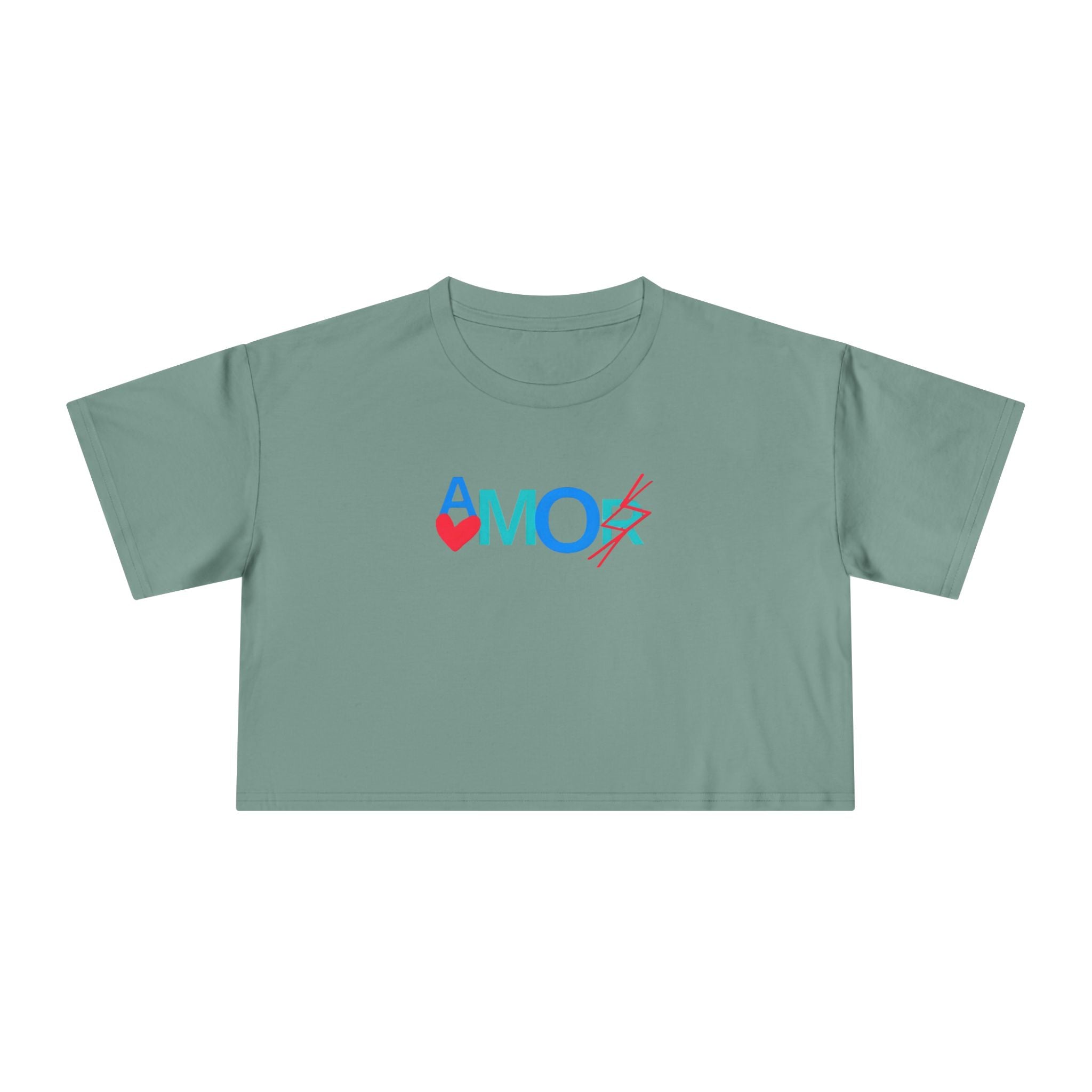 Crop Tee AMORX - Women's Trendy Graphic T-Shirt