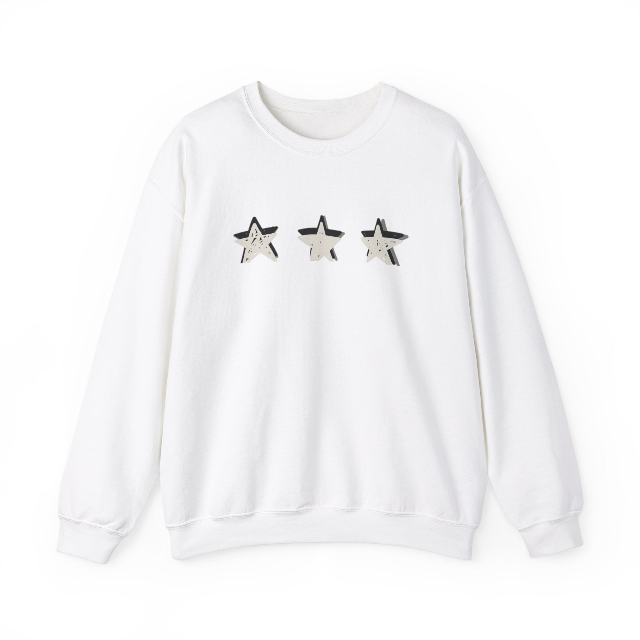 3 Star Heavy  Crewneck Sweatshirt