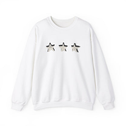 3 Star Heavy  Crewneck Sweatshirt