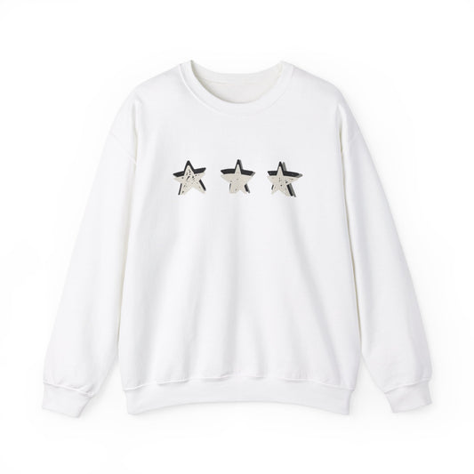 3 Star Heavy  Crewneck Sweatshirt