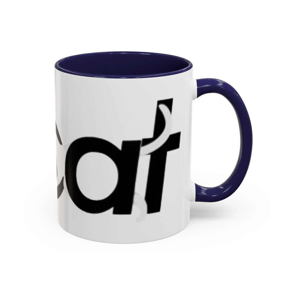 Playful Cat Accent Coffee Mug - 11oz & 15oz - Perfect for Cat Lovers Printify