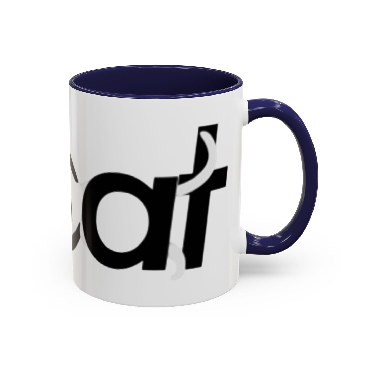 Playful Cat Accent Coffee Mug - 11oz & 15oz - Perfect for Cat Lovers Printify