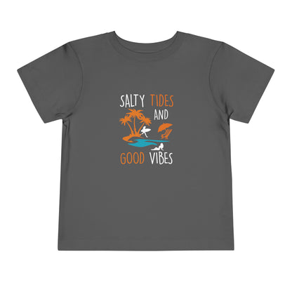 Salty Tides And Good Vibes Toddler Tee
