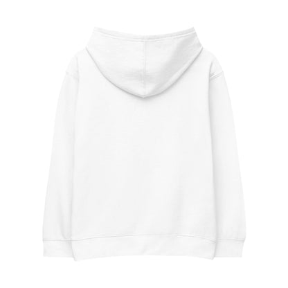 Embroidered Kids Fleece Hoodie with Fun Design Printify