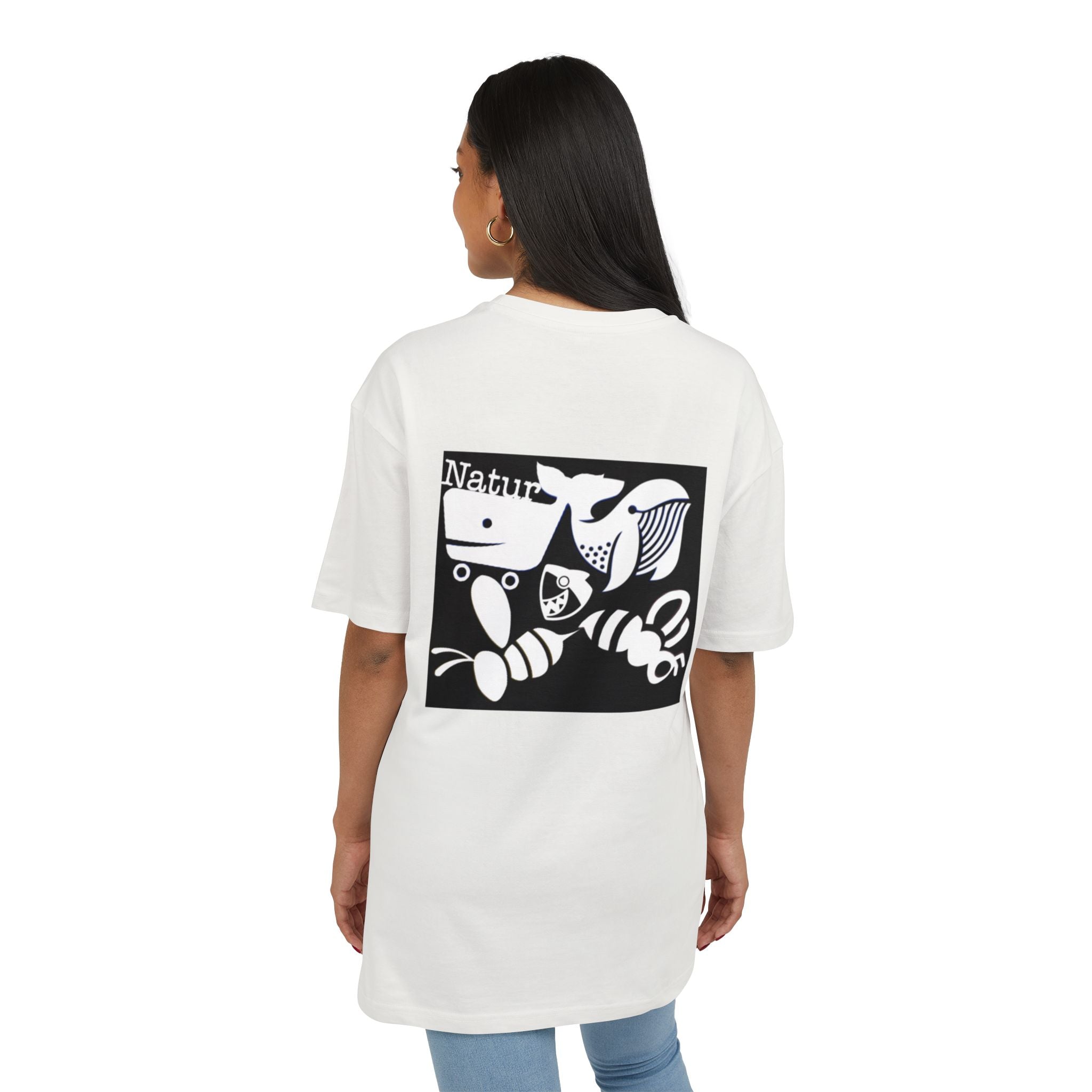 Nature-Inspired Oversize Tee - Unisex Graphic T-Shirt, Eco-Friendly Fashion, Casual Wear, Gift for Nature Lovers, Streetwear