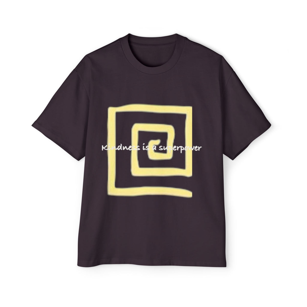 Oversized Tee - Kindness is a Super Power Graphic Design Shirt for Men Printify