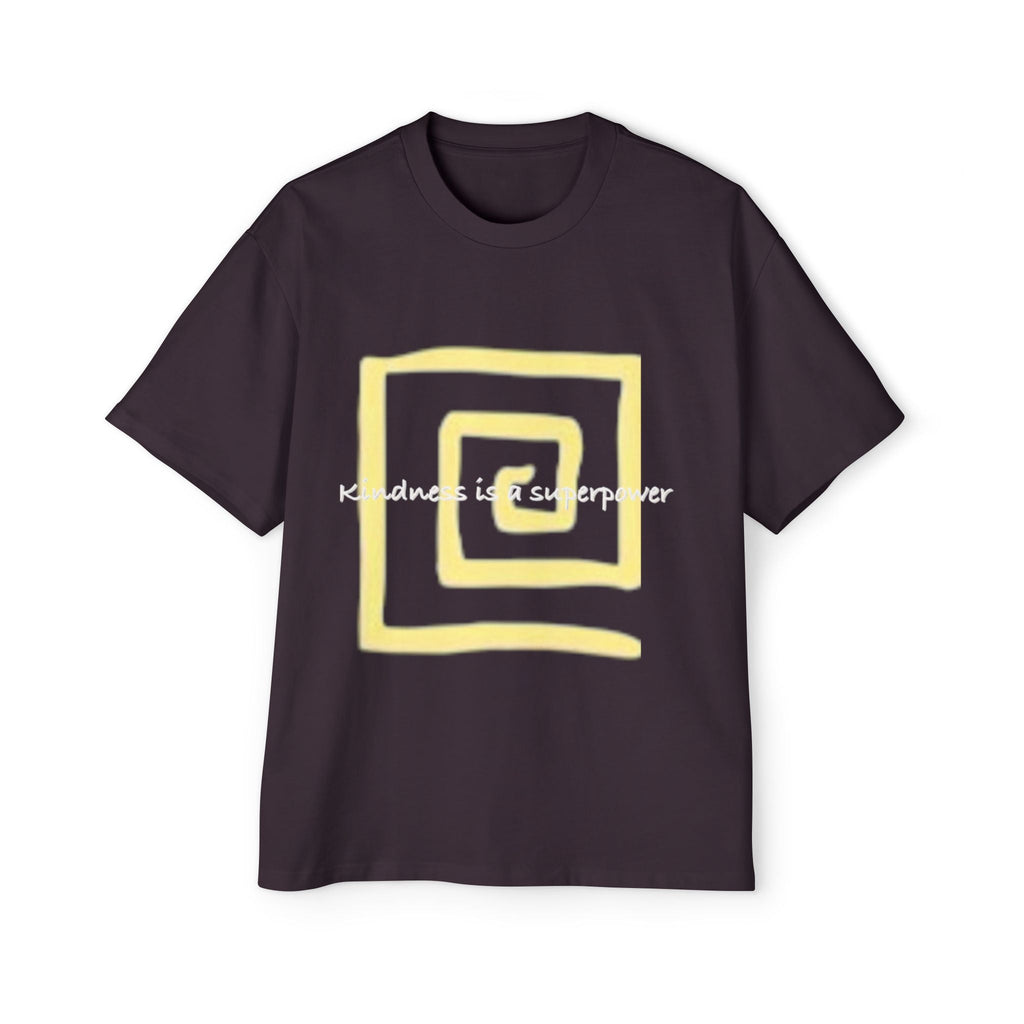 Oversized Tee - Kindness is a Super Power Graphic Design Shirt for Men Printify