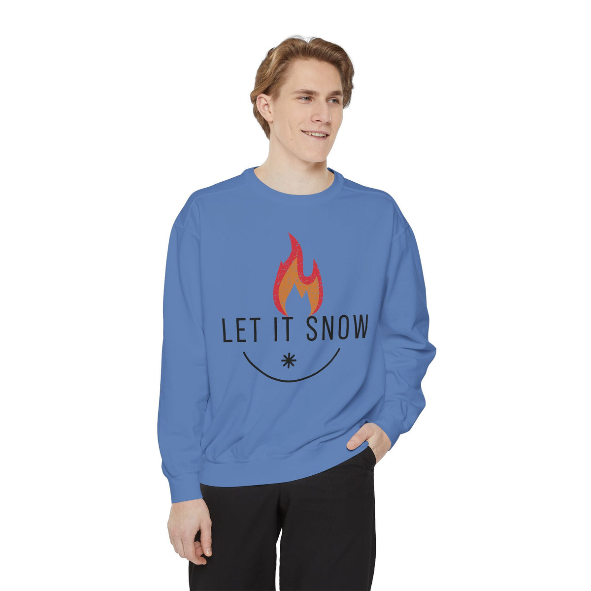 Let It Snow Unisex Garment-Dyed Sweatshirt