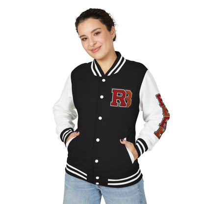 Letterman Jacket - RB Varsity Embroidered Retro Baseball Letter Jacket Printify