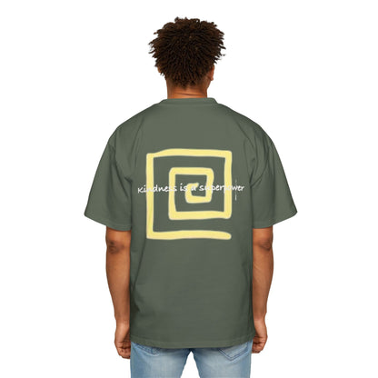 Oversized Tee - Kindness is a Super Power Graphic Design Shirt for Men Printify