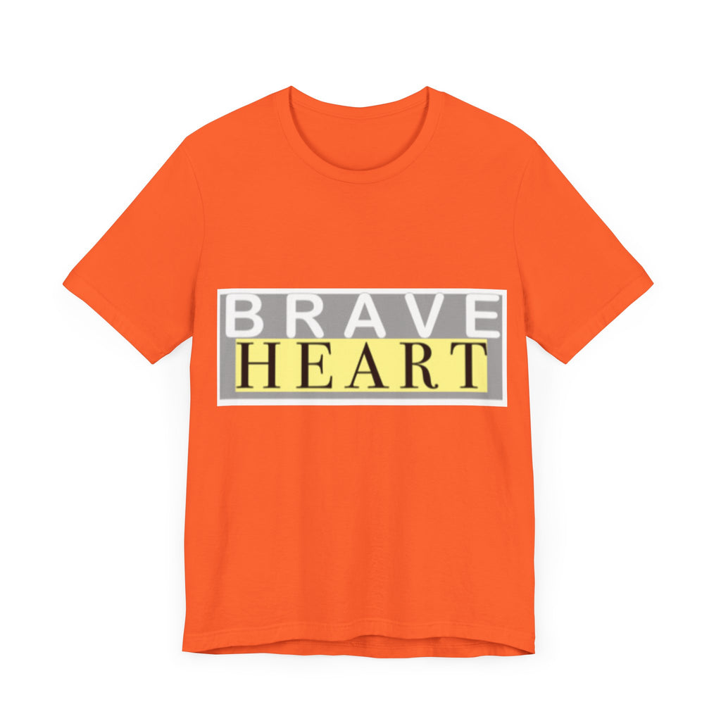 Brave Heart Unisex Tee, Inspirational T-Shirt, Gift for Champions, Casual Wear, Motivational Apparel