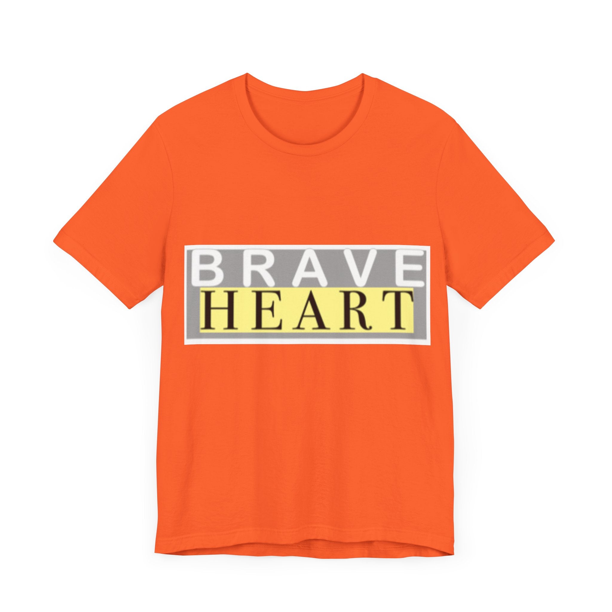Brave Heart Unisex Tee, Inspirational T-Shirt, Gift for Champions, Casual Wear, Motivational Apparel