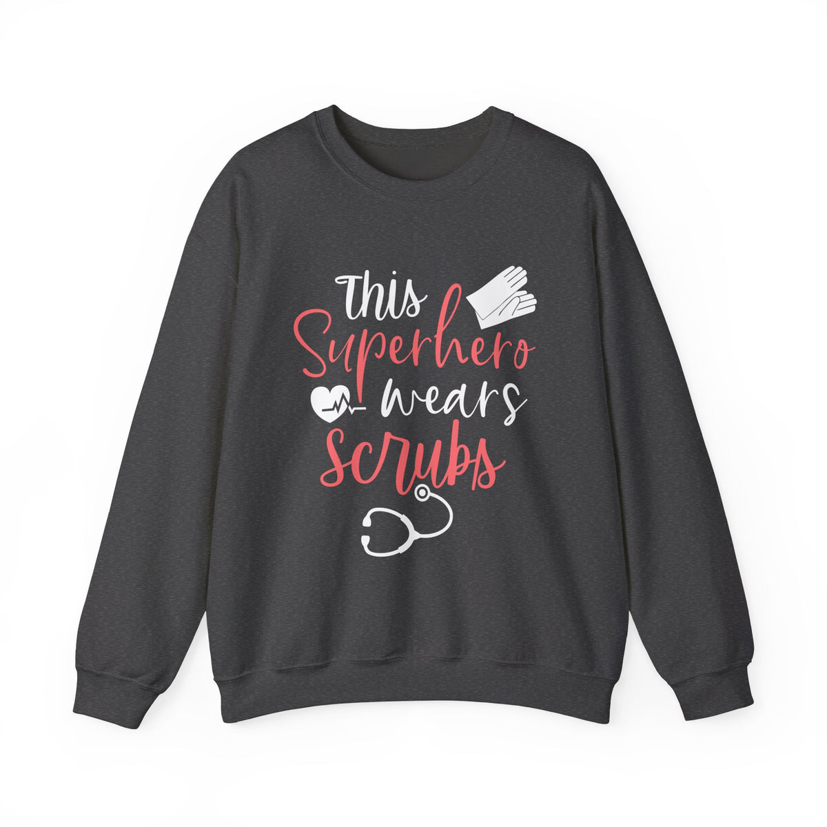 son super-héros porte des gommages Sweat-shirt unisexe 