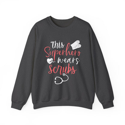 son super-héros porte des gommages Sweat-shirt unisexe 