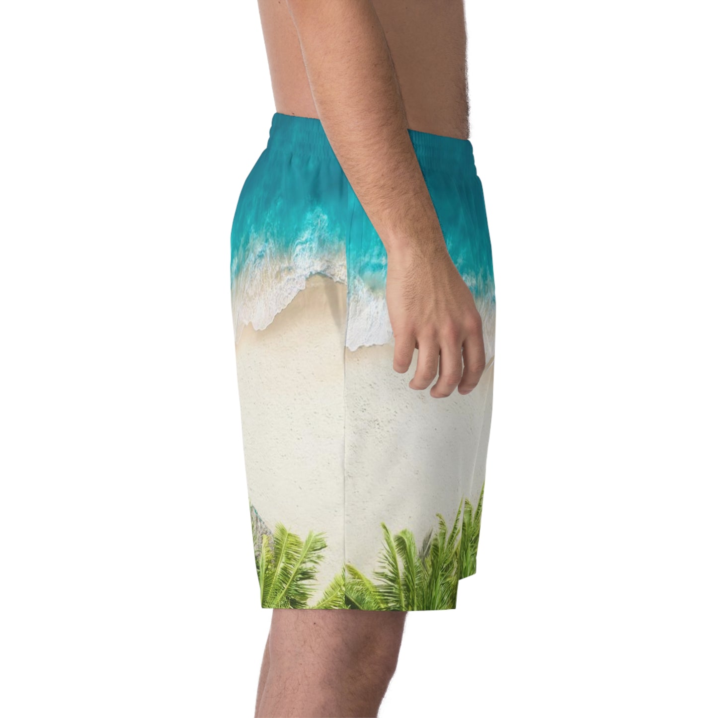 Men's Elastic Beach Shorts (AOP)