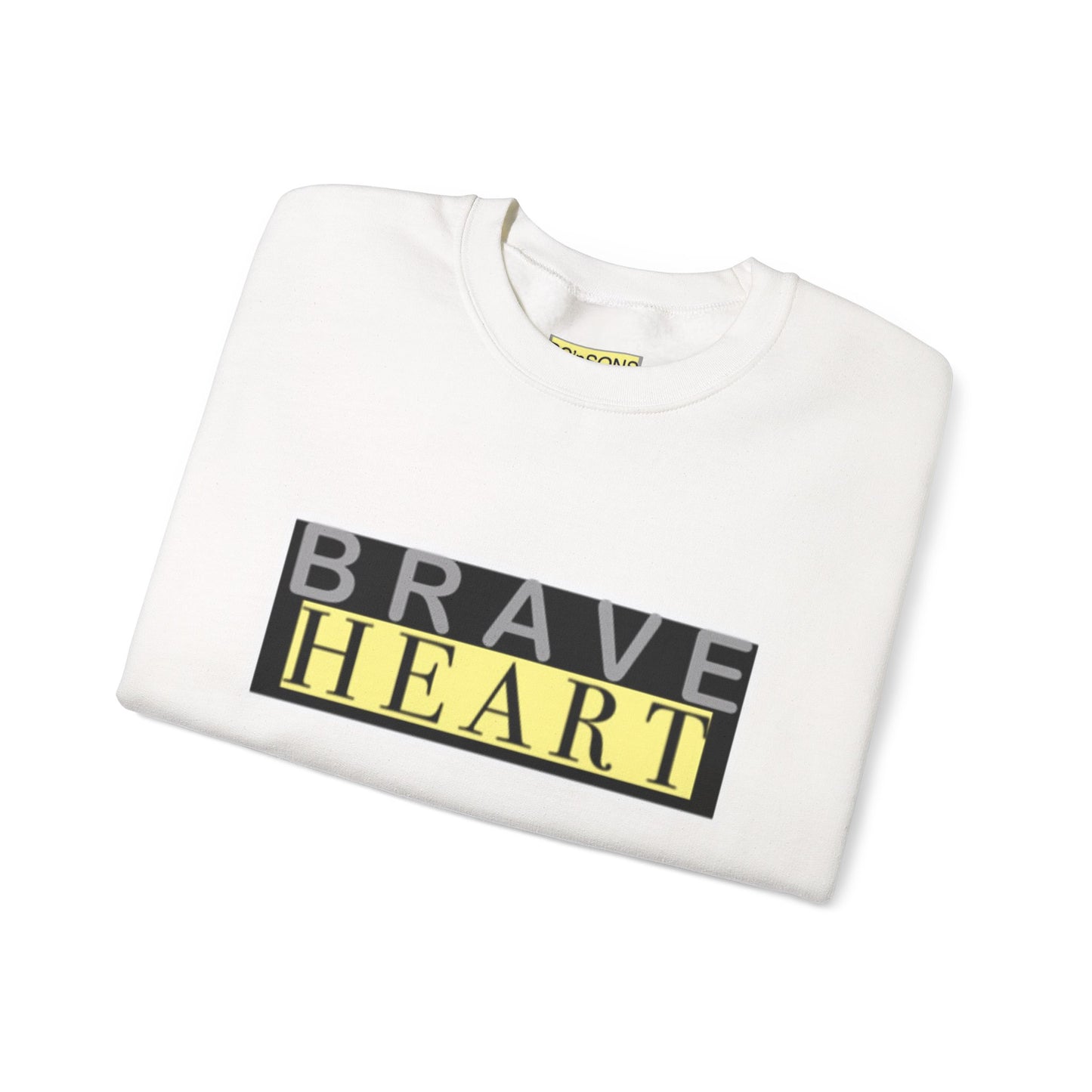 Brave Heart Crewneck Sweatshirt - Unisex Cozy Apparel for Courage, Perfect Gift for Motivational Moments, Everyday Comfort, [...]