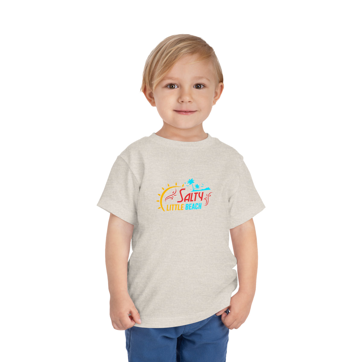 T-shirt pour tout-petits Salty Little Beach 