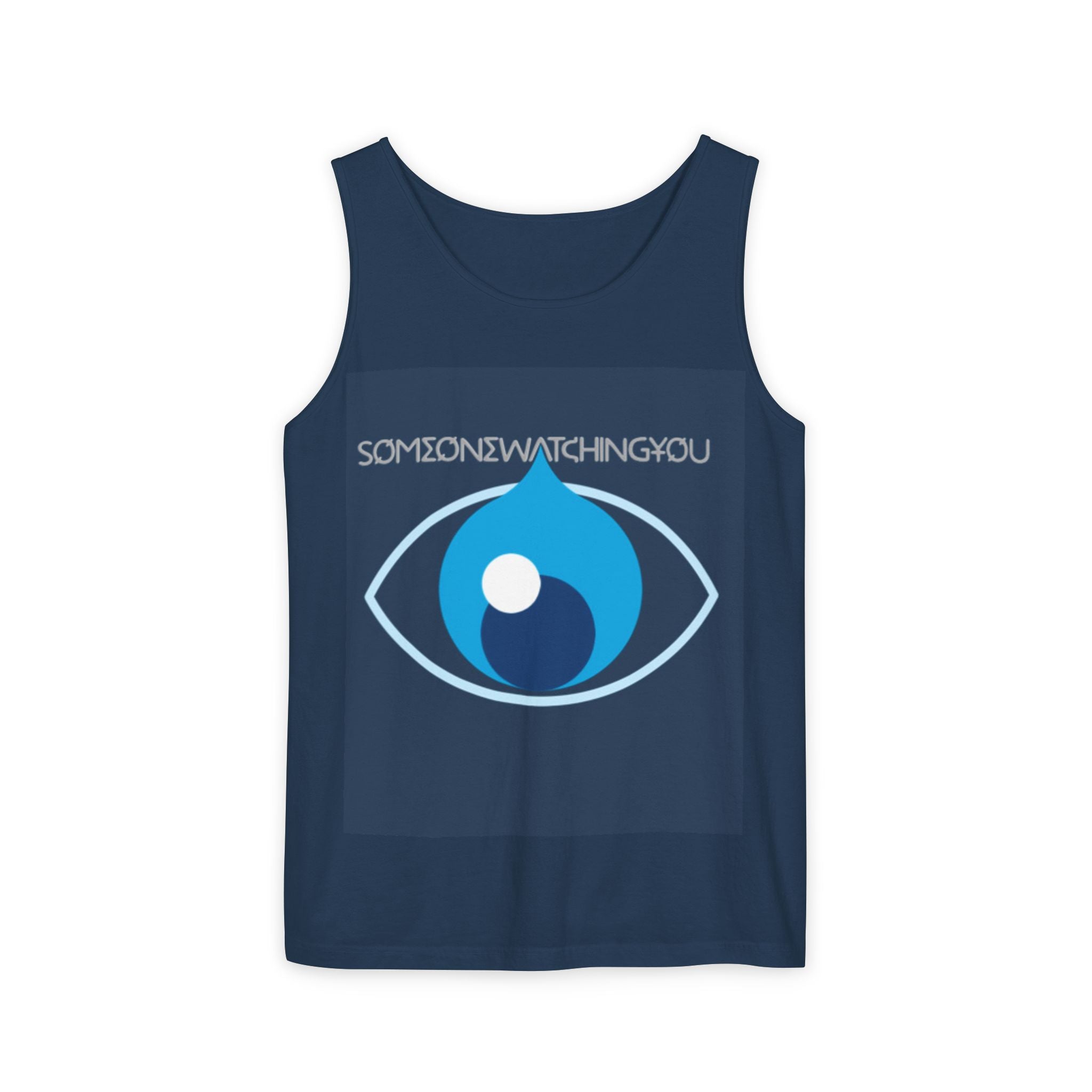 Tank Top Watching You Unisex Garment-Dyed