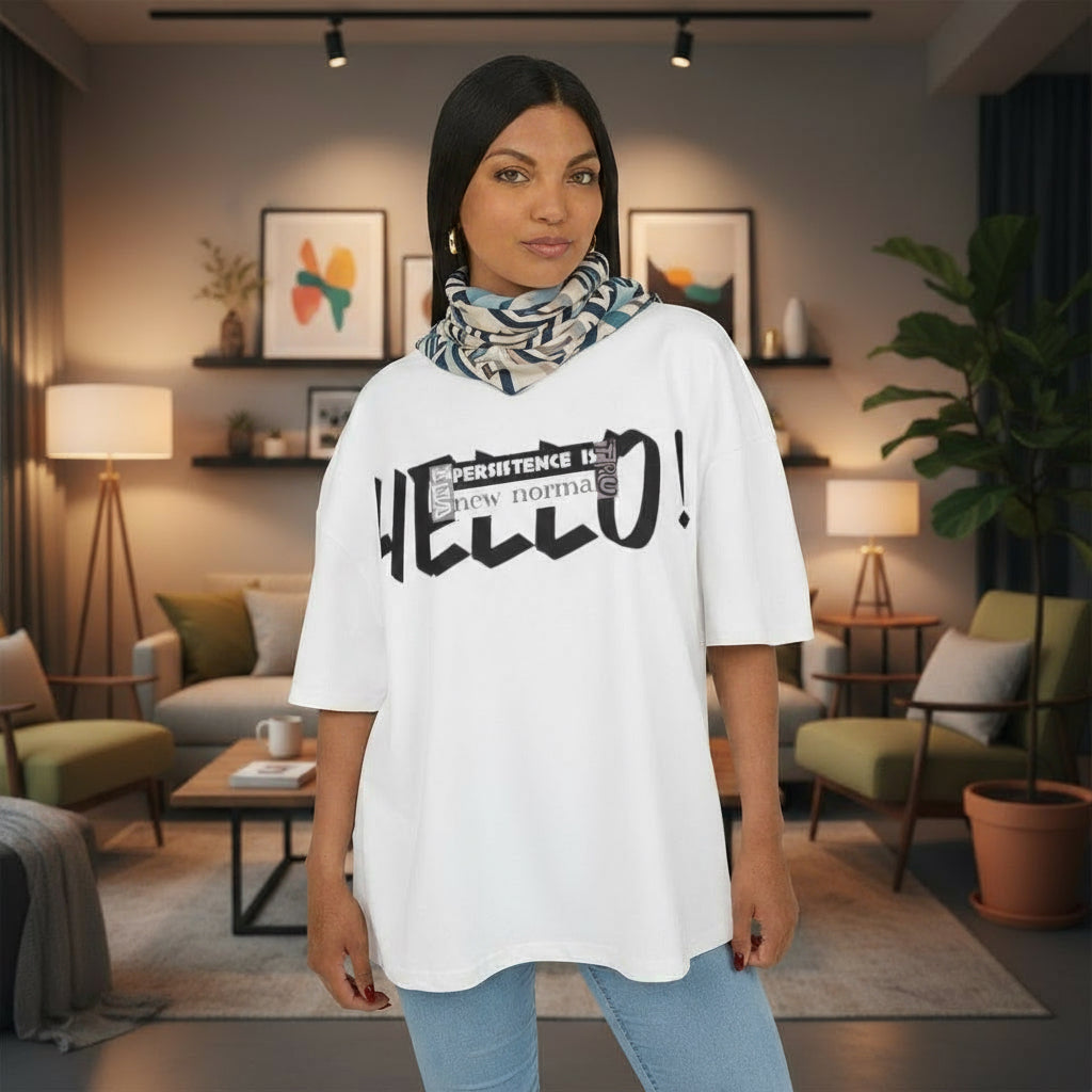 Hello! Persistence is the New Norma Unisex Box Tee Printify