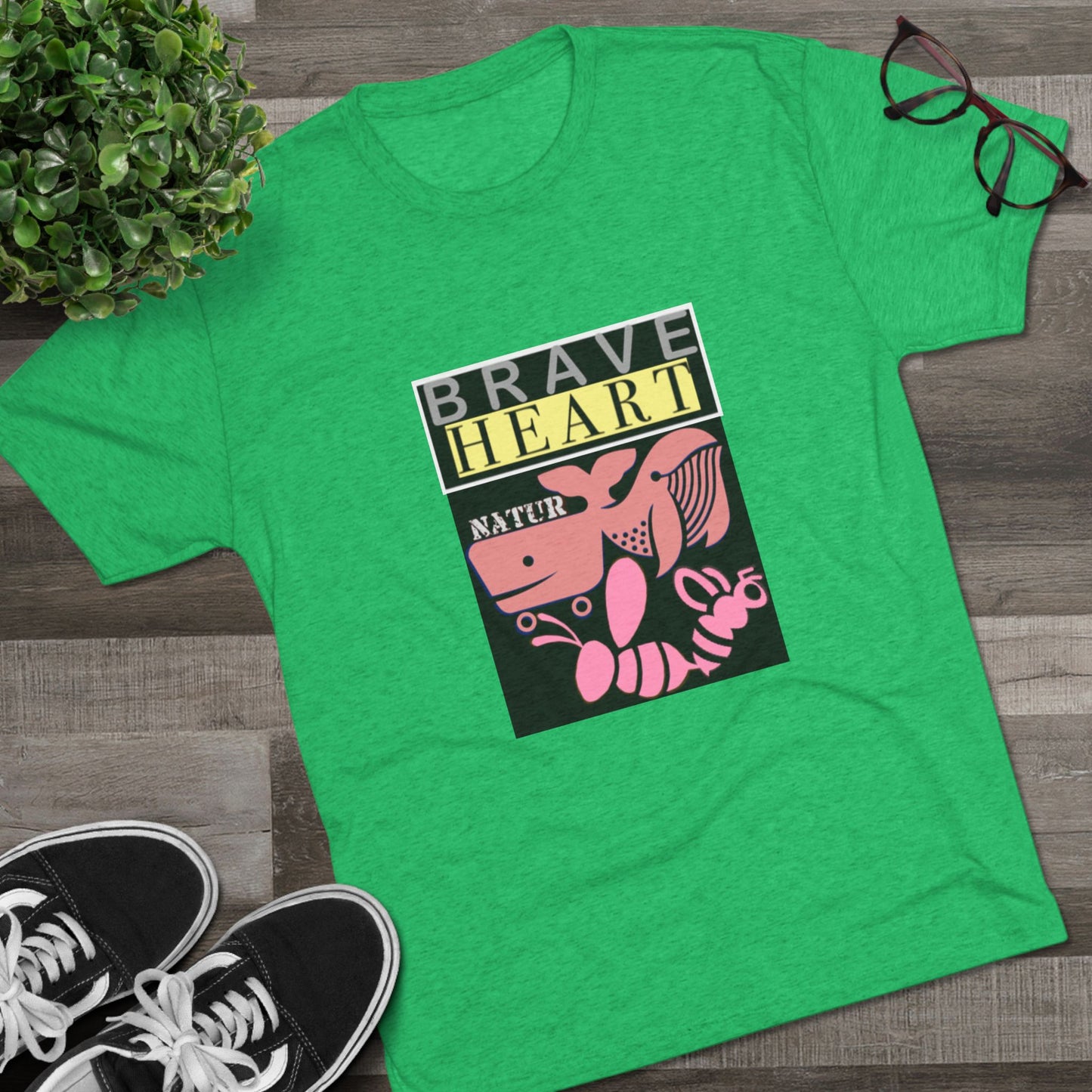Brave Heart Tri-Blend Unisex T-Shirt
