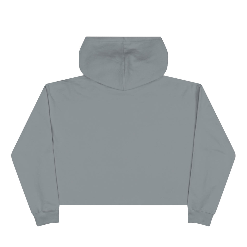 Snowflake Crop Hoodie - ' I'm with Him Let it Snow' design