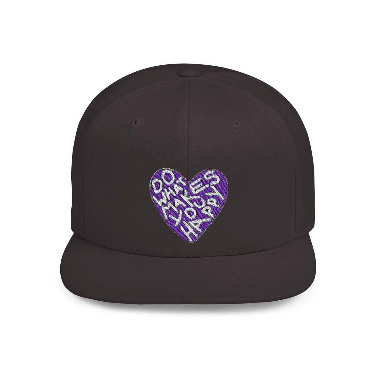 Unisex Flat Bill Snapback Hat